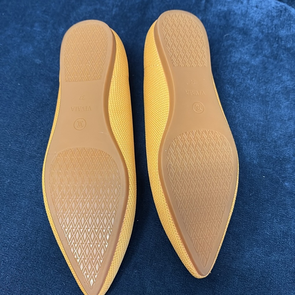 Vivaia aria pointed toe ballet flat mustard yellow - Picture 5 of 6